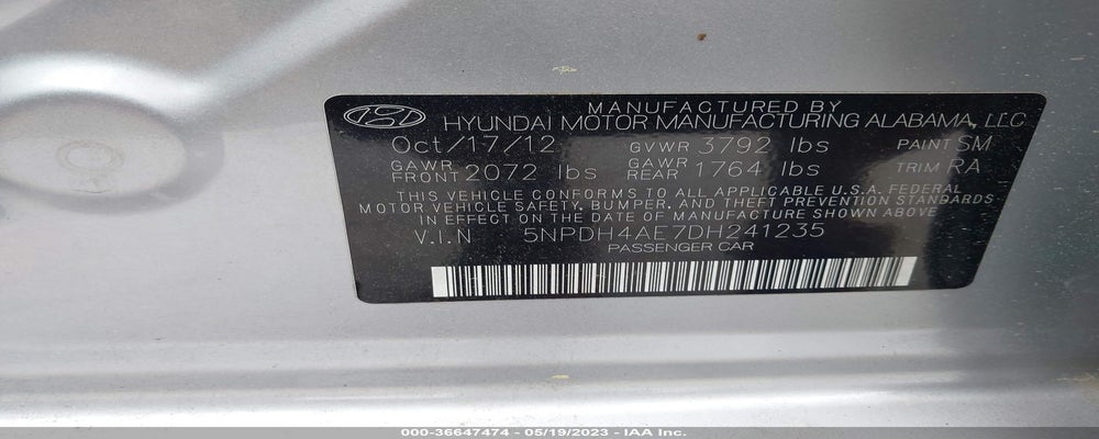 5NPDH4AE7DH241235 2013 HYUNDAI ELANTRA photo no. 9
