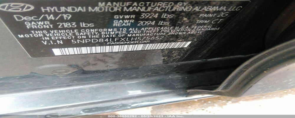 5NPD84LFXLH575652 2020 HYUNDAI ELANTRA photo no. 9