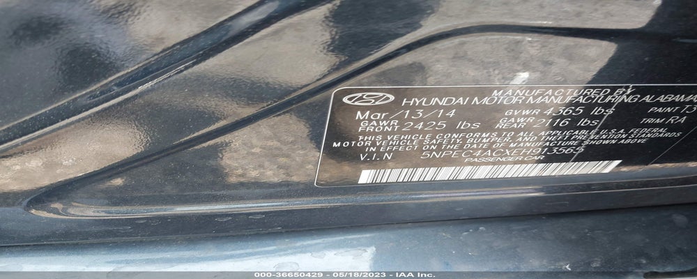 5NPEC4ACXEH913565 2014 HYUNDAI SONATA photo no. 9