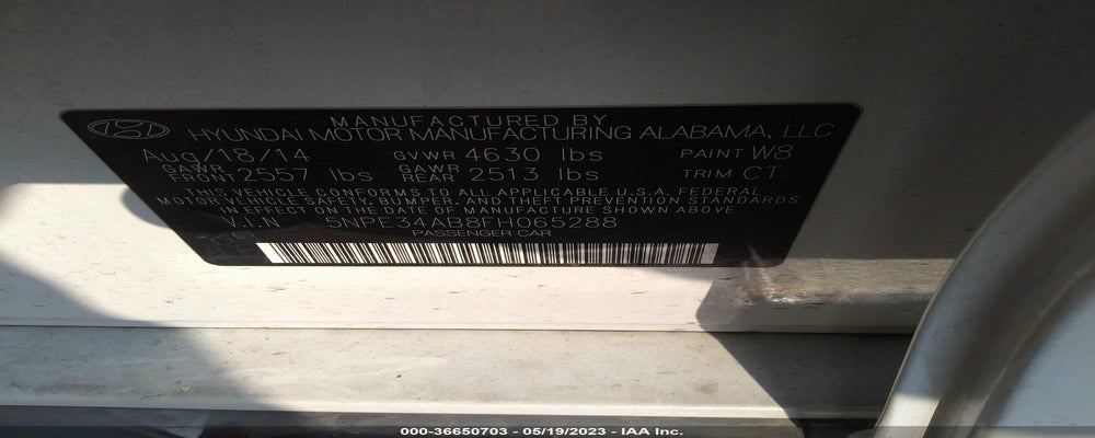 5NPE34AB8FH065288 2015 HYUNDAI SONATA photo no. 9