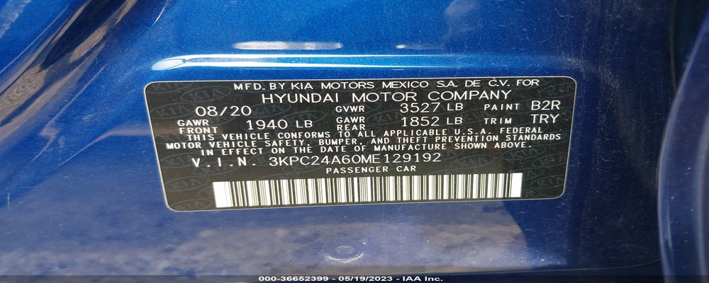 3KPC24A60ME129192 2021 HYUNDAI ACCENT photo no. 9