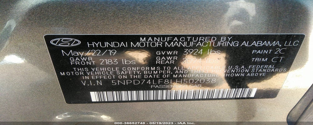5NPD74LF8LH502038 2020 HYUNDAI ELANTRA photo no. 9
