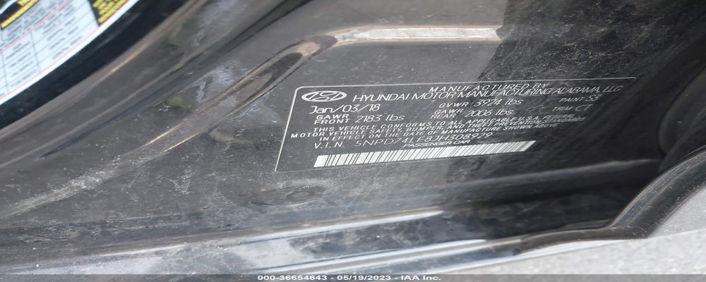5NPD74LF8JH308929 2018 HYUNDAI ELANTRA photo no. 9