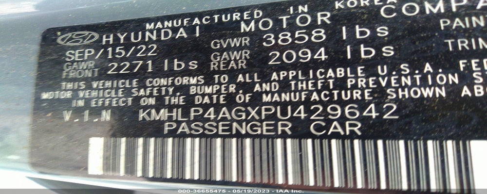 KMHLP4AGXPU429642 2023 HYUNDAI ELANTRA photo no. 9