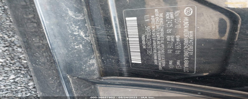 5NPEB4AC0BH197385 2011 HYUNDAI SONATA photo no. 9