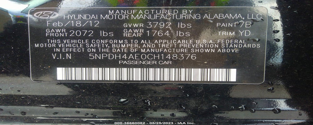 5NPDH4AE0CH148376 2012 HYUNDAI ELANTRA photo no. 9