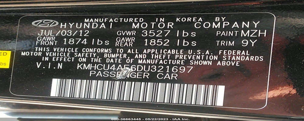 KMHCU4AE6DU321697 2013 HYUNDAI ACCENT photo no. 9