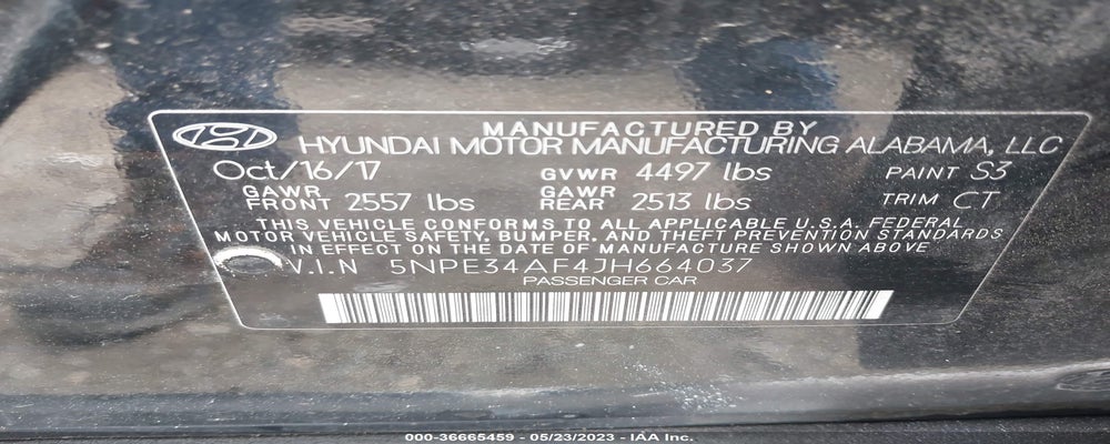 5NPE34AF4JH664037 2018 HYUNDAI SONATA photo no. 9