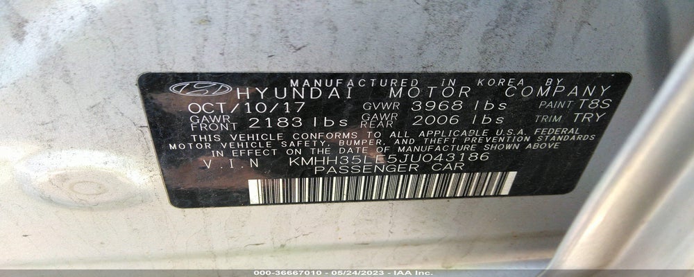 KMHH35LE5JU043186 2018 HYUNDAI ELANTRA GT photo no. 9