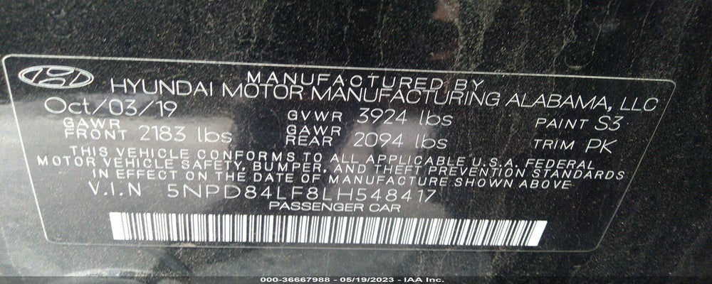 5NPD84LF8LH548417 2020 HYUNDAI ELANTRA photo no. 9