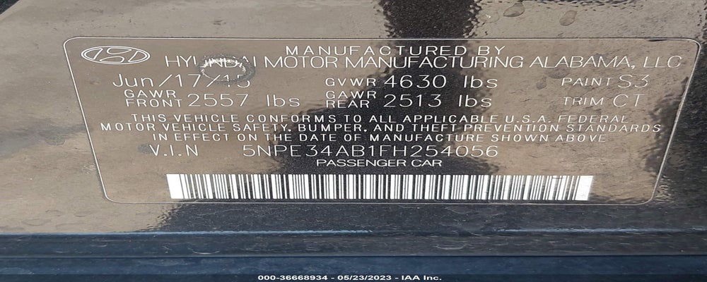 5NPE34AB1FH254056 2015 HYUNDAI SONATA photo no. 9