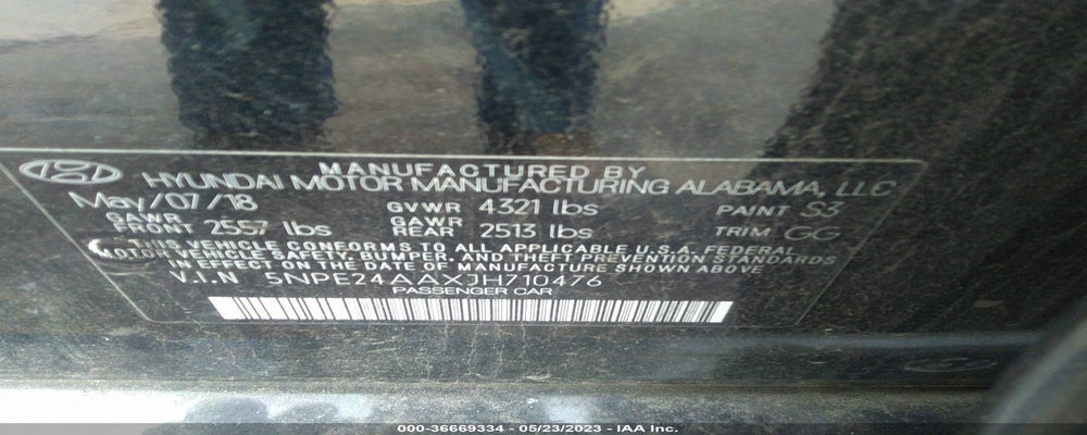 5NPE24AAXJH710476 2018 HYUNDAI SONATA photo no. 9