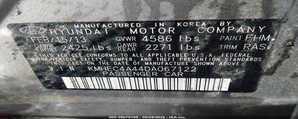 KMHEC4A44DA067122 2013 HYUNDAI SONATA HYBRID photo no. 9