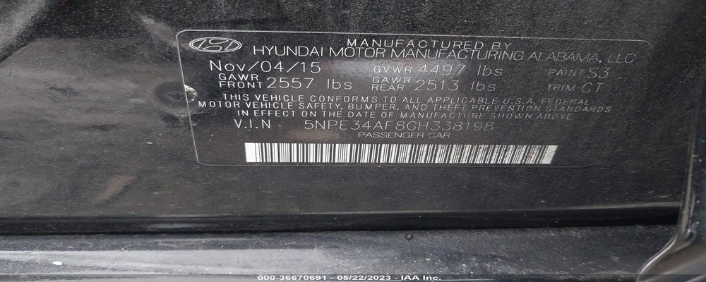 5NPE34AF8GH338198 2016 HYUNDAI SONATA photo no. 9