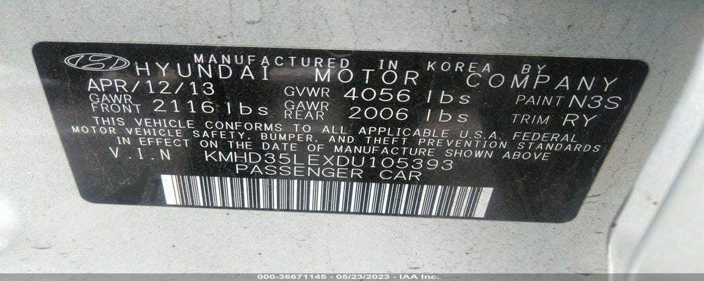KMHD35LEXDU105393 2013 HYUNDAI ELANTRA GT photo no. 9