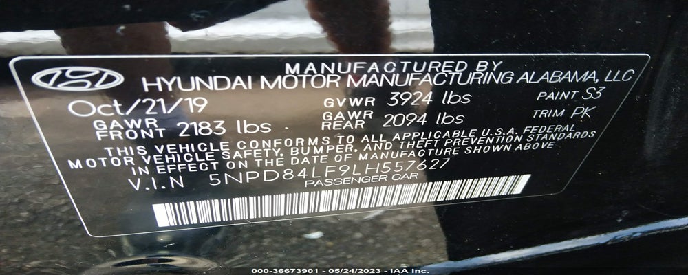 5NPD84LF9LH557627 2020 HYUNDAI ELANTRA photo no. 9