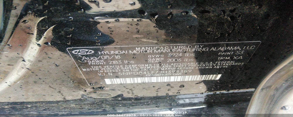 5NPD84LF7JH394389 2018 HYUNDAI ELANTRA photo no. 9