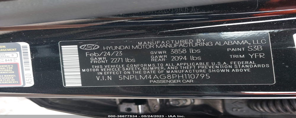 5NPLM4AG8PH110795 2023 HYUNDAI ELANTRA photo no. 9