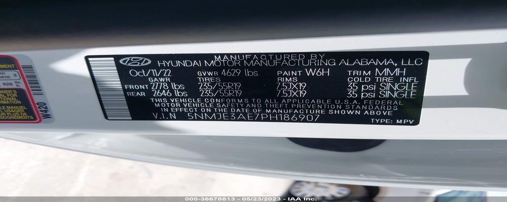 5NMJE3AE7PH186907 2023 HYUNDAI TUCSON photo no. 9