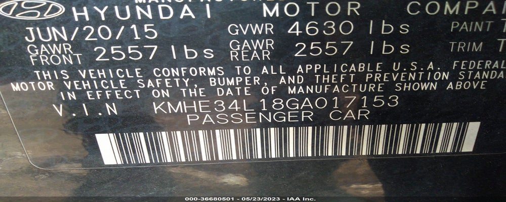 KMHE34L18GA017153 2016 HYUNDAI SONATA HYBRID photo no. 9