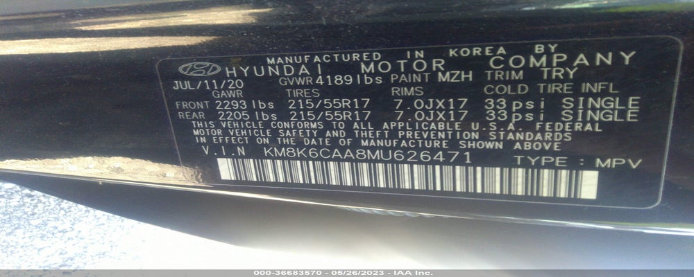 KM8K6CAA8MU626471 2021 HYUNDAI KONA photo no. 9