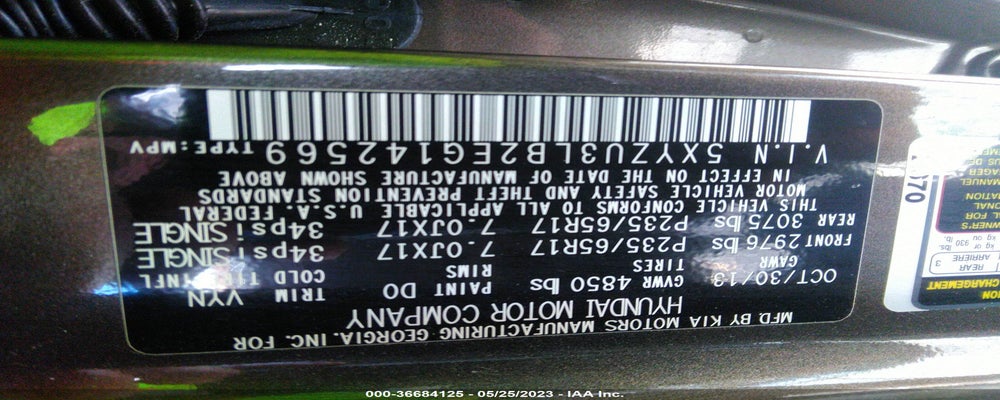 5XYZU3LB2EG142569 2014 HYUNDAI SANTA FE SPORT photo no. 9