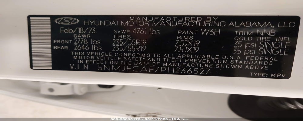 5NMJECAE7PH236527 2023 HYUNDAI TUCSON photo no. 9
