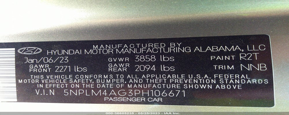 5NPLM4AG3PH106671 2023 HYUNDAI ELANTRA photo no. 9