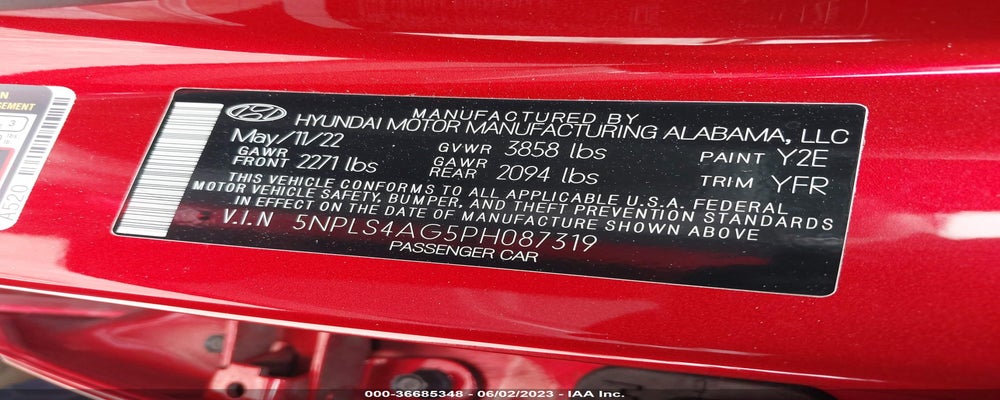 5NPLS4AG5PH087319 2023 HYUNDAI ELANTRA photo no. 9