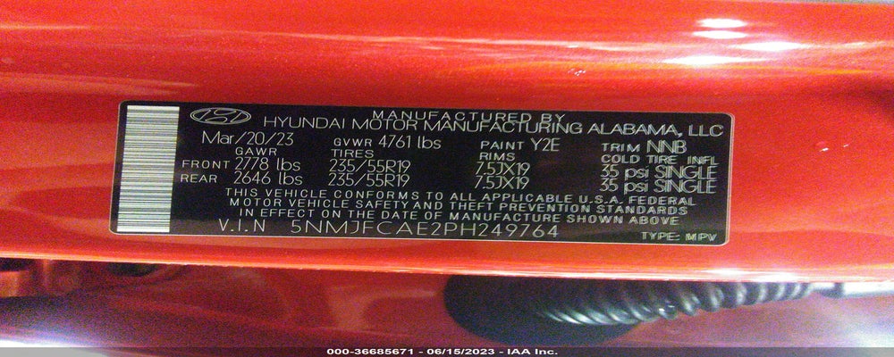5NMJFCAE2PH249764 2023 HYUNDAI TUCSON photo no. 9