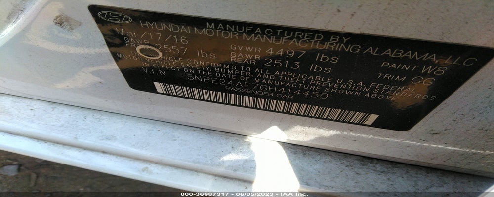 5NPE24AF7GH414450 2016 HYUNDAI SONATA photo no. 9