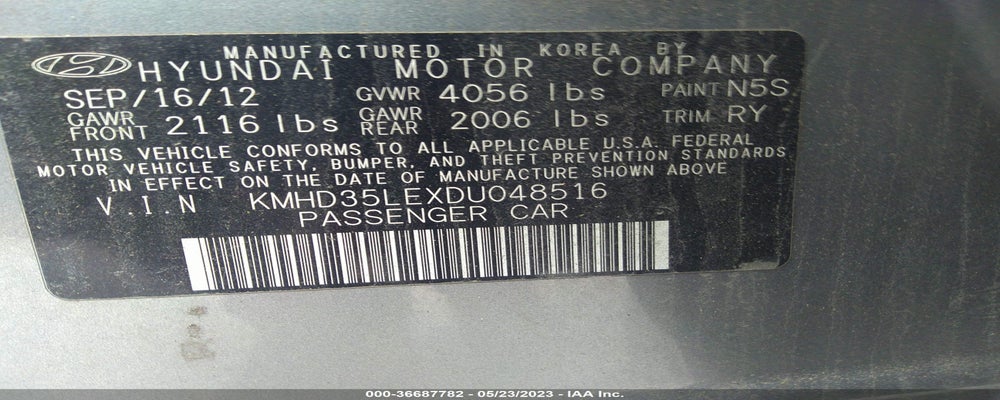 KMHD35LEXDU048516 2013 HYUNDAI ELANTRA GT photo no. 9
