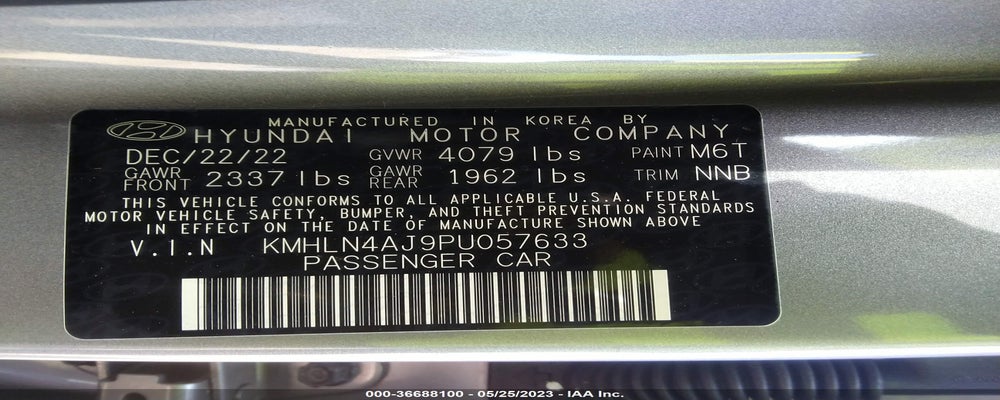 KMHLN4AJ9PU057633 2023 HYUNDAI ELANTRA photo no. 9