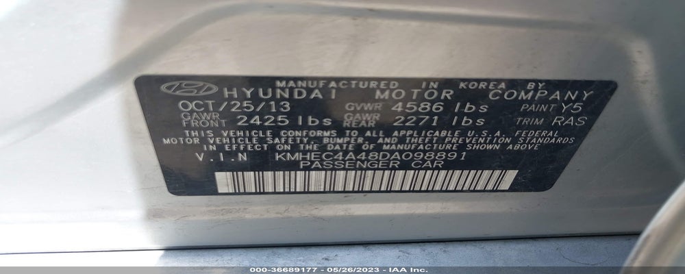 KMHEC4A48DA098891 2013 HYUNDAI SONATA HYBRID photo no. 9