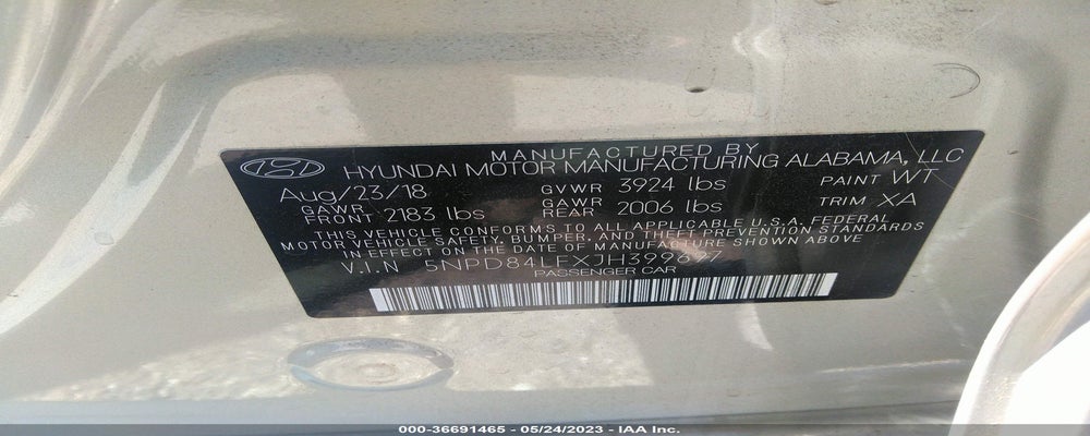 5NPD84LFXJH399697 2018 HYUNDAI ELANTRA photo no. 9