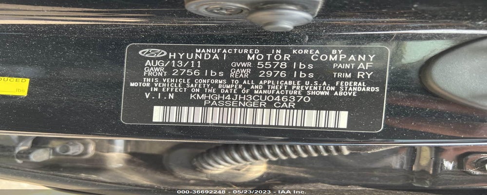 KMHGH4JH3CU0470   2012 HYUNDAI EQUUS photo no. 9