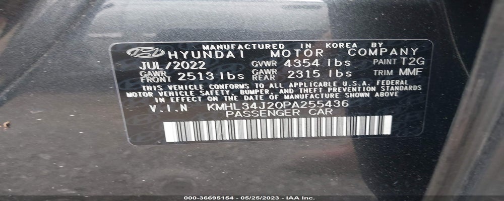 KMHL34J20PA255436 2023 HYUNDAI SONATA photo no. 9