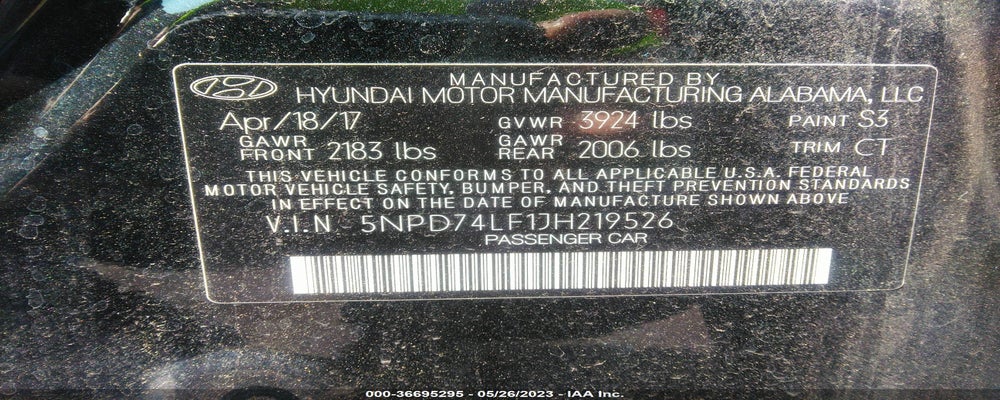 5NPD74LF1JH219526 2018 HYUNDAI ELANTRA photo no. 9