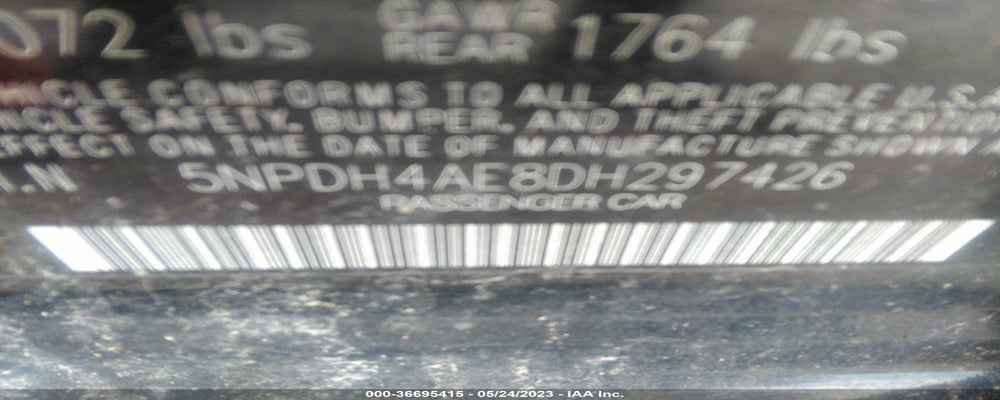 5NPDH4AE8DH297426 2013 HYUNDAI ELANTRA photo no. 9