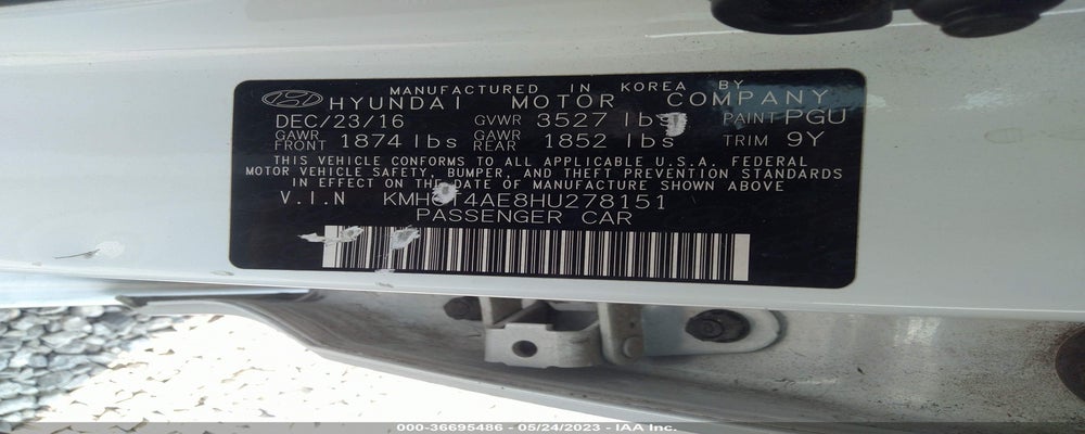 KMHCT4AE8HU278151 2017 HYUNDAI ACCENT photo no. 9