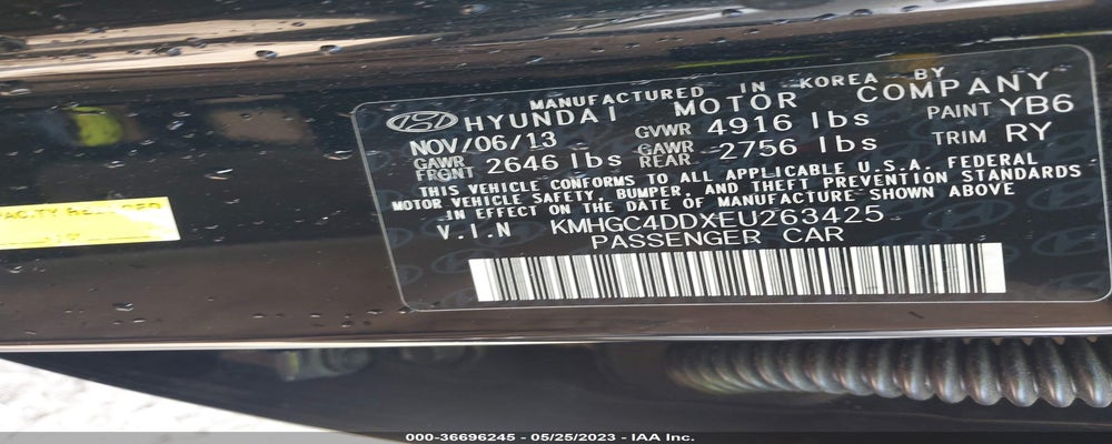 KMHGC4DDXEU263425 2014 HYUNDAI GENESIS photo no. 9