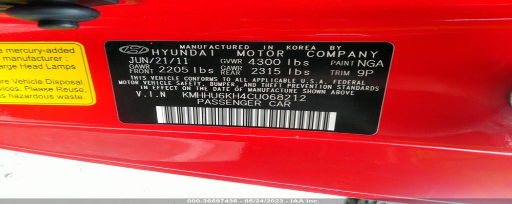 KMHHU6KH4CU068212 2012 HYUNDAI GENESIS COUPE photo no. 9