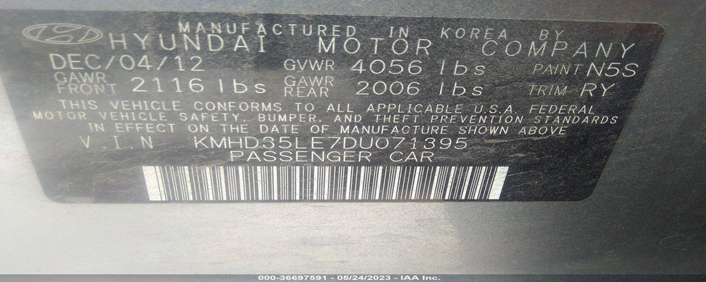 KMHD35LE7DU071395 2013 HYUNDAI ELANTRA GT photo no. 9