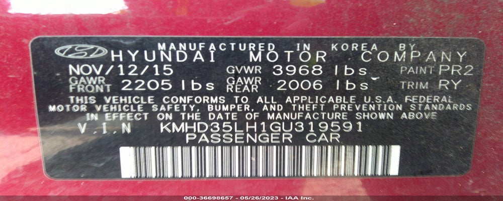 KMHD35LH1GU319591 2016 HYUNDAI ELANTRA GT photo no. 9