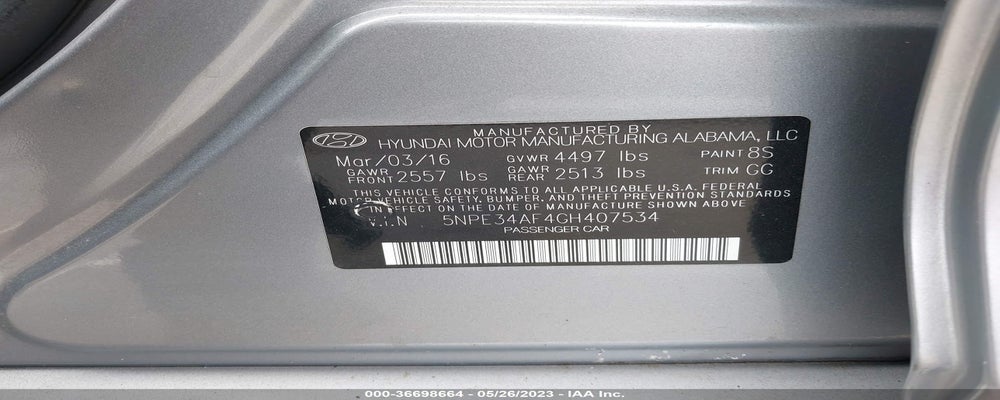 5NPE34AF4GH407534 2016 HYUNDAI SONATA photo no. 9