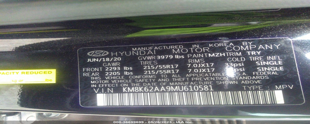 KM8K62AA9MU610581 2021 HYUNDAI KONA photo no. 9