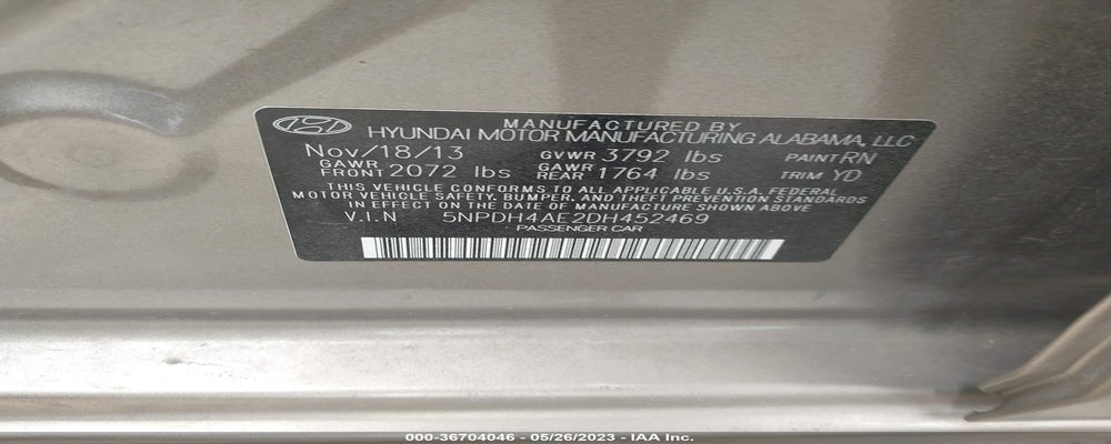 5NPDH4AE2DH452469 2013 HYUNDAI ELANTRA photo no. 9