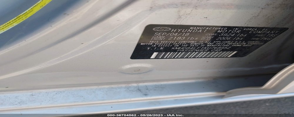 KMHD84LF1KU768952 2019 HYUNDAI ELANTRA photo no. 9