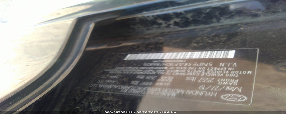 5NPE34AF1KH786825 2019 HYUNDAI SONATA photo no. 9