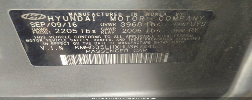 KMHD35LHXHU367446 2017 HYUNDAI ELANTRA GT photo no. 9